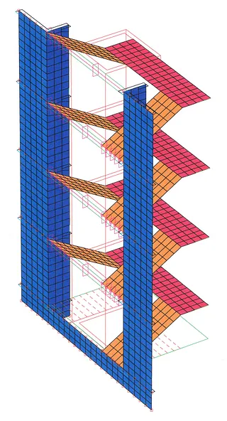 Freitragende Treppe
